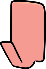 Illustration of wall hook
