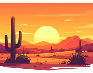 Desert Sunset Icon