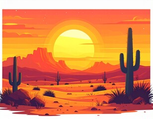 Desert Sunset Icon