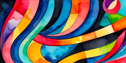 Bright multicolor background with colorful abstract pattern