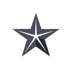 Obraz premium Geometric Five-Pointed Star: A Minimalist Vector Graphic for Design Projects