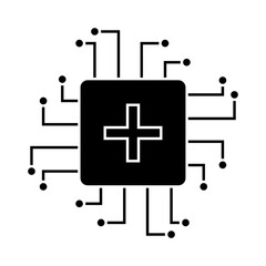 Biotech Chip icon desigbn