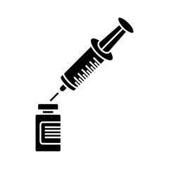 Vaccine Vial icon desigbn