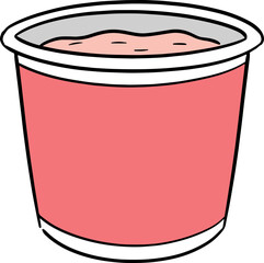Illustration of yogurt
