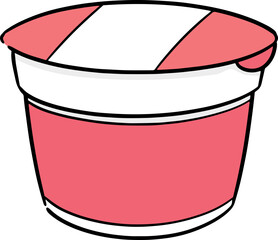 Illustration of yogurt
