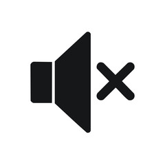 Mute Sound Icon Speaker Symbol Audio Off Silent Mode Notification