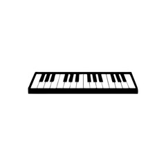 Piano keyboards Icon vector Isolated on White Background