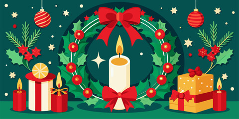 Capture the warmth and magic of the festive season! This calming illustration is ideal for social media content, blogs, or marketing materials that convey a sense of togetherness and joy.