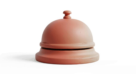 Classic Desk Service Bell with Warm Copper Tone.