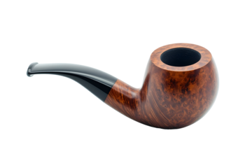 Classic wooden smoking pipe close-up for collectors and enthusiasts