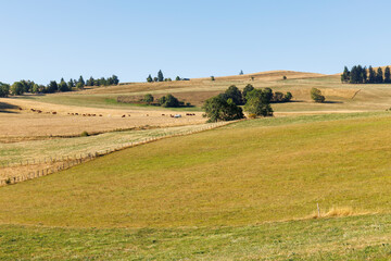 Landscape of Besse-et-Saint-Anastaise in Auvergne, France