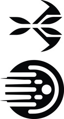 Woman Silhouette Vector Icon Design Logo