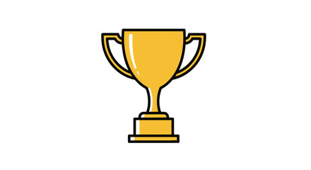 Golden Trophy Cup Award Symbol of Victory and Achievement.