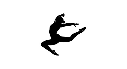young woman jumping, Dancer Icon
