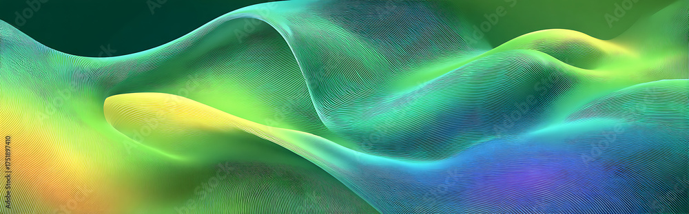 Wall mural harmonious visual-tactile dynamic background for e-commerce layouts with 3d dept