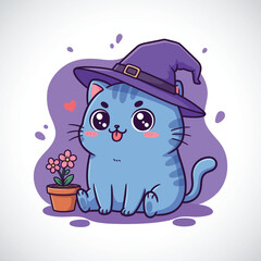 Cute Cartoon Bat &ndash; Halloween Character Illustration