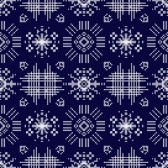Abstract ethnic pattern. Design for background, wallpaper, clothing, wrapping, Batik, sarong, fabric, Saree, Sari, ikkat, ikat, curtain, carpet, tablecloth, bedspread or pillowcase.