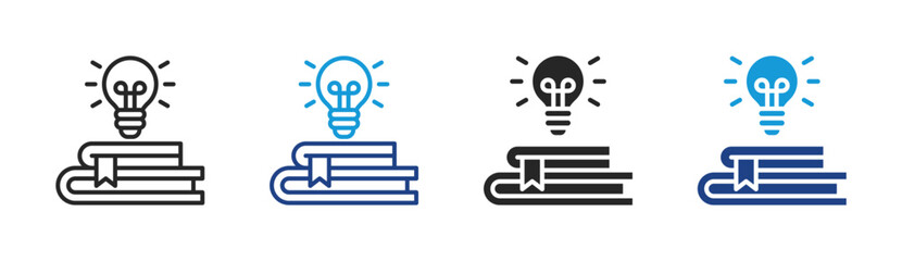 Knowledge Base icon set multiple style collection