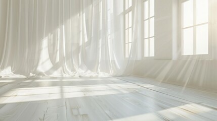 Obraz premium empty white room