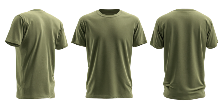 Khaki t-shirt mockup
