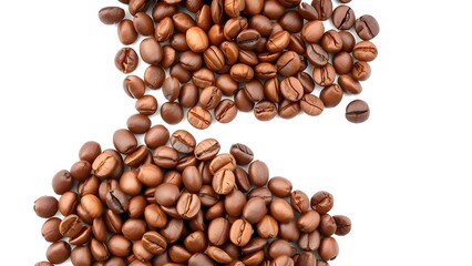 Naklejka premium Roasted coffee beans background
