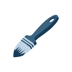 Obraz premium Dark blue paintbrush with bristles