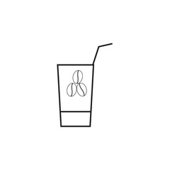 vector illustration of a glass