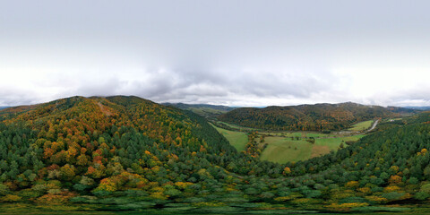 Dolina Popradu, jesień , Muszyna.