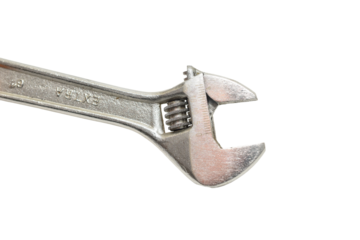 Adjustable wrench on a PNG background.