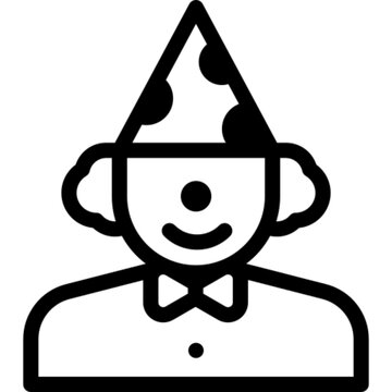 Clown Balloon Vector Icon