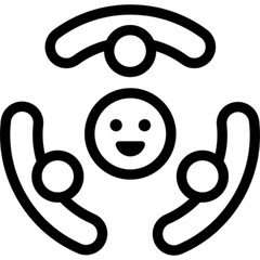 Community Network Vector Icon