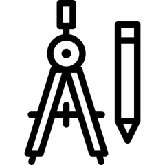 Compass Vintage Vector Icon