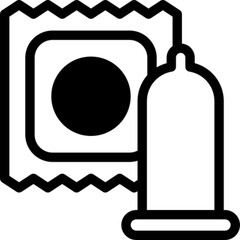 Condom Wrapper Vector Icon