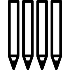 Crayons Vector Icon