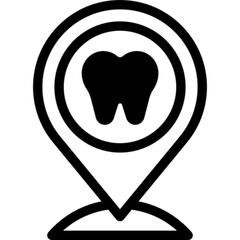 Dental Clinic Building Icon