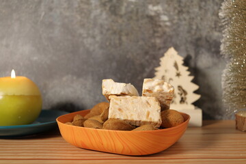 vela detalles navidad  turron 