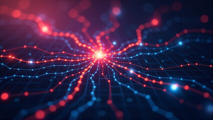 Synaptic Finance Grid: Interconnected Economy Visual