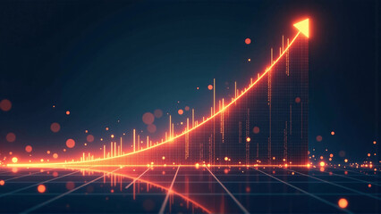 Dynamic Growth Arc: Financial Expansion Visual