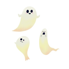 Cute Ghost Clipart for Halloween