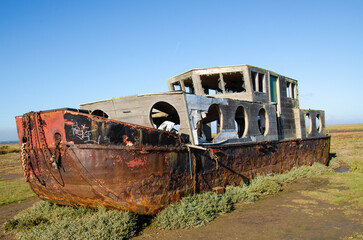 old abandoned boat