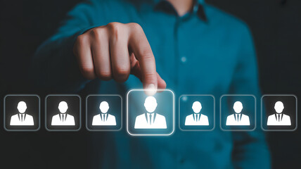 Human resources selecting the right candidate, choosing the best person for the job today