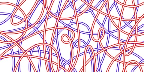 Brush, marker drawn bold doodle lines seamless pattern. Abstract modern geometric wavy ornament background