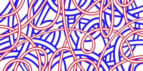 Brush, marker drawn bold doodle lines seamless pattern. Abstract modern geometric wavy ornament background