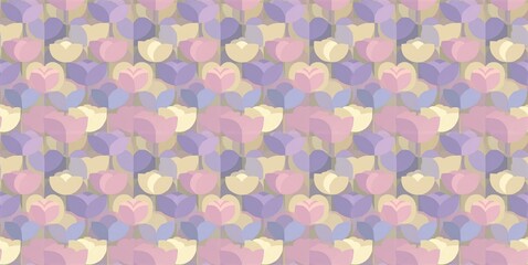 A vibrant geometric pattern featuring colorful overlapping shapes, creating a visually engaging and artistic backdrop