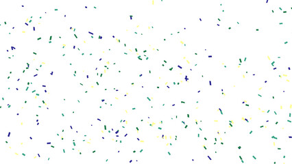 Celebration Confetti on White Background: Festive Design Element for Celebrations
