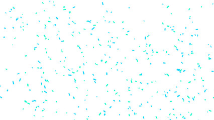 Celebration background featuring confetti with light blue and green colors on white.