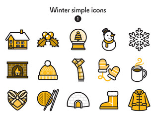 シンプルアイコン集 冬