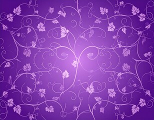 Elegant Vine Lines in purple background