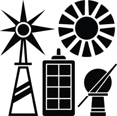 Abstract geometric shapes and lines creating a modern artistic composition isolated on transparent background