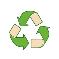 Obraz premium Go green with the recycling symbol for eco-friendly initiatives